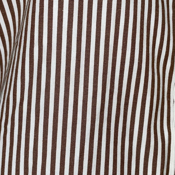 EUC- J.CREW *Brown Stripe* Perfect 3/4 Sleeve Top - Picture 6 of 7